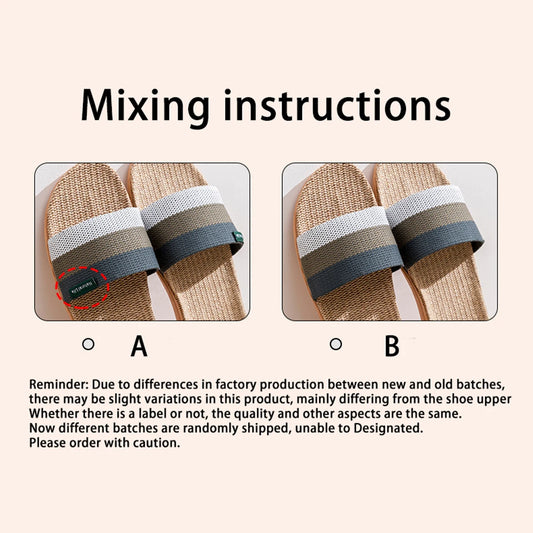 Fabric Unisex Slippers Summer Slip-On Home Slippers Breathable Soft Indoor Slippers