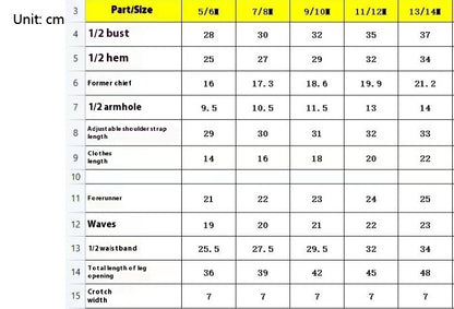 Split Bikini Girl's Swimsuit