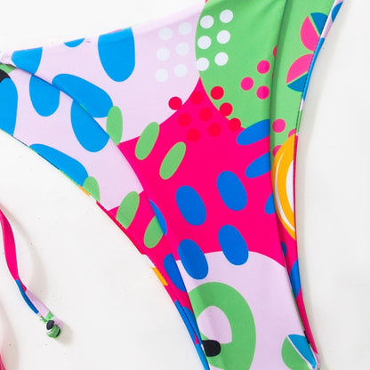 Women's Fashion Bandage Split Bikini
