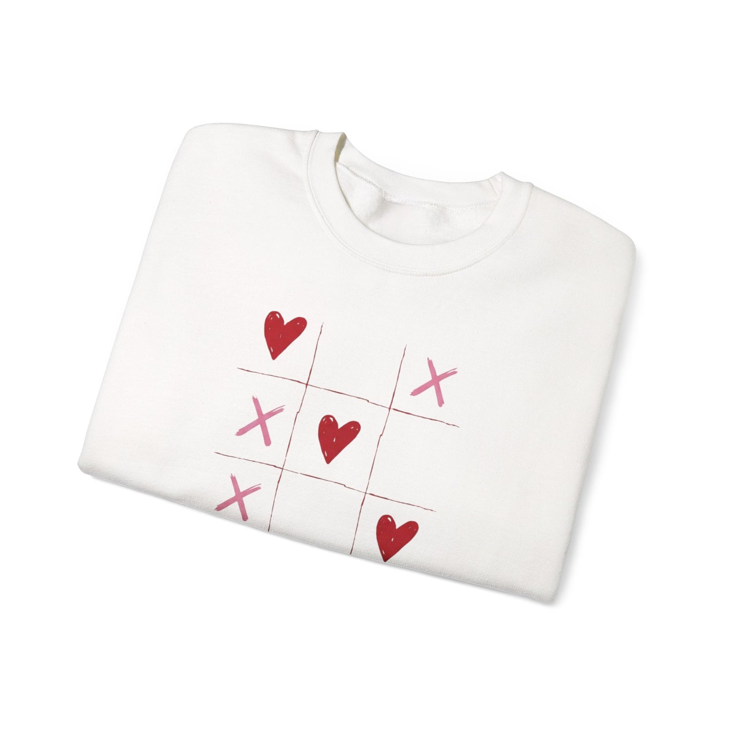 "You Won My Heart" Tic Tac Toe Sweatshirt – Cute Valentine Holiday Pullover Gift