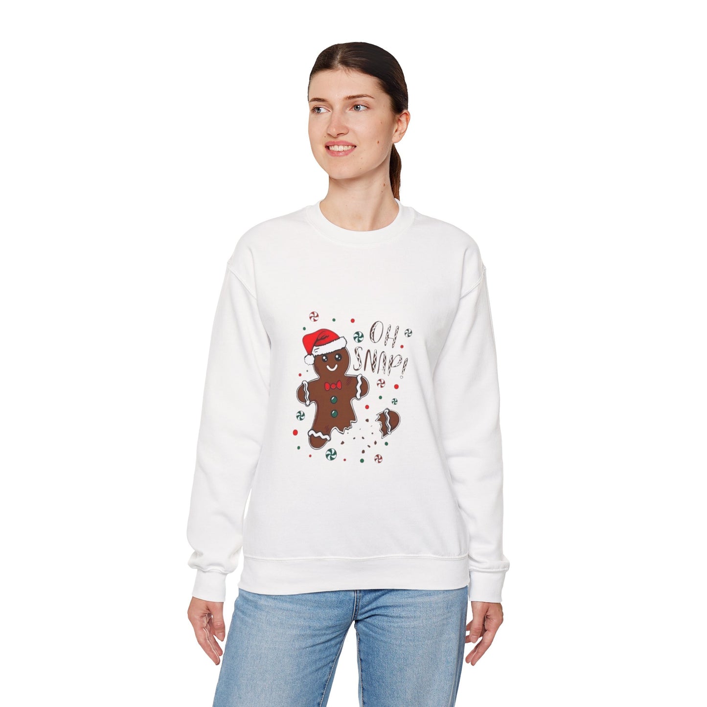 Gingerbread 'Oh Snap!' Sweatshirt – Funny Holiday Christmas Crewneck