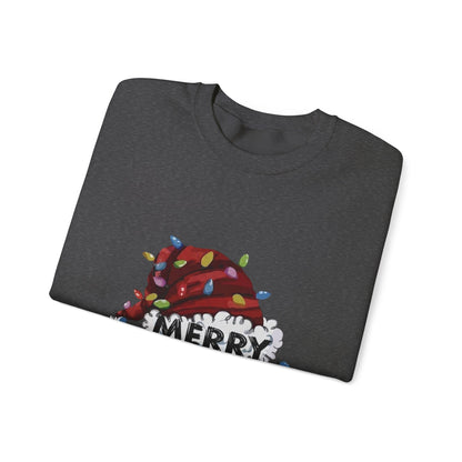 Merry Christmas Santa Hat Sweatshirt – Holiday Cozy Crewneck