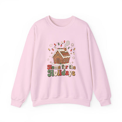 Holiday Gingerbread Sweatshirt — "Home for the Holidays" Crewneck