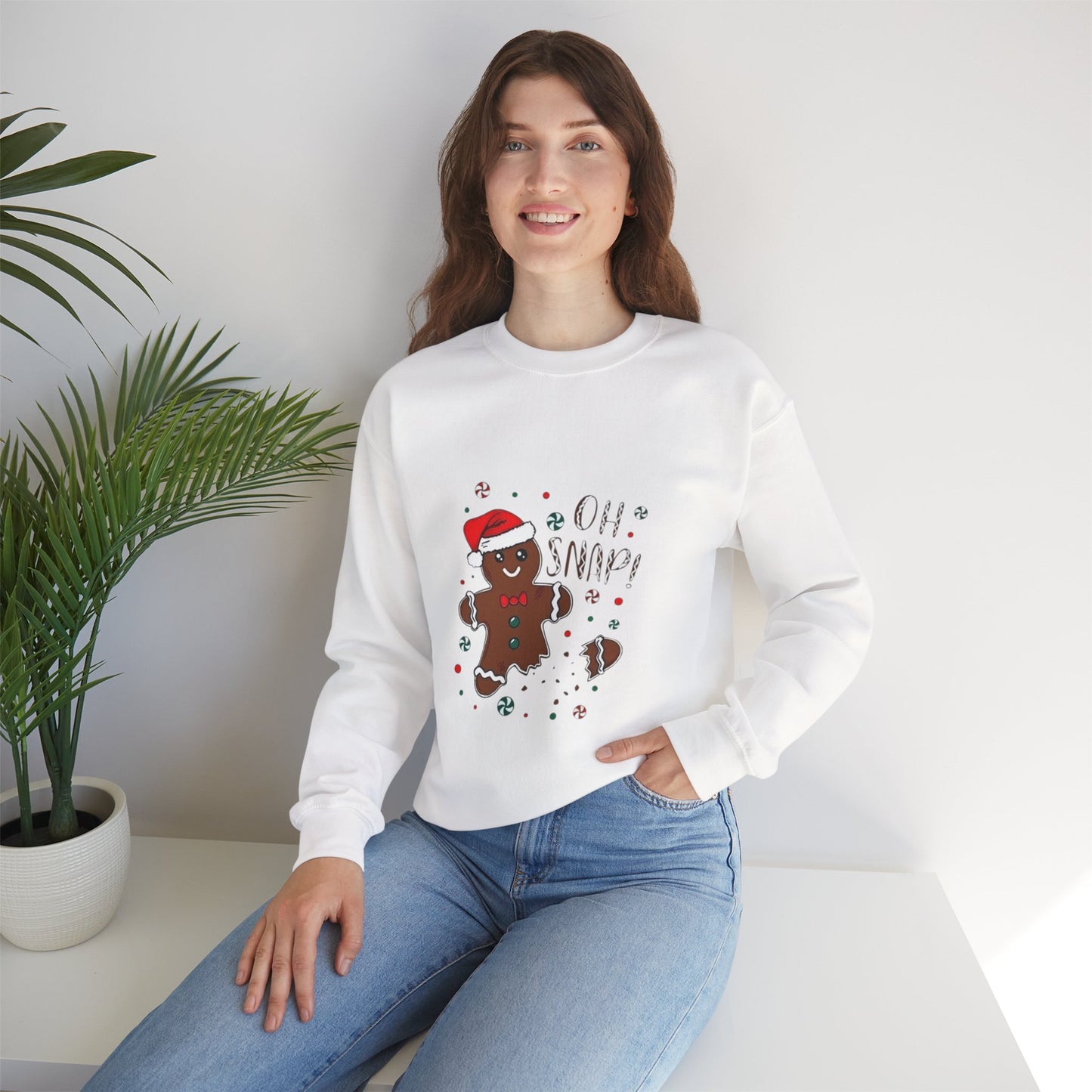 Gingerbread 'Oh Snap!' Sweatshirt – Funny Holiday Christmas Crewneck