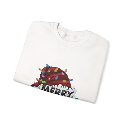 Merry Christmas Santa Hat Sweatshirt – Holiday Cozy Crewneck