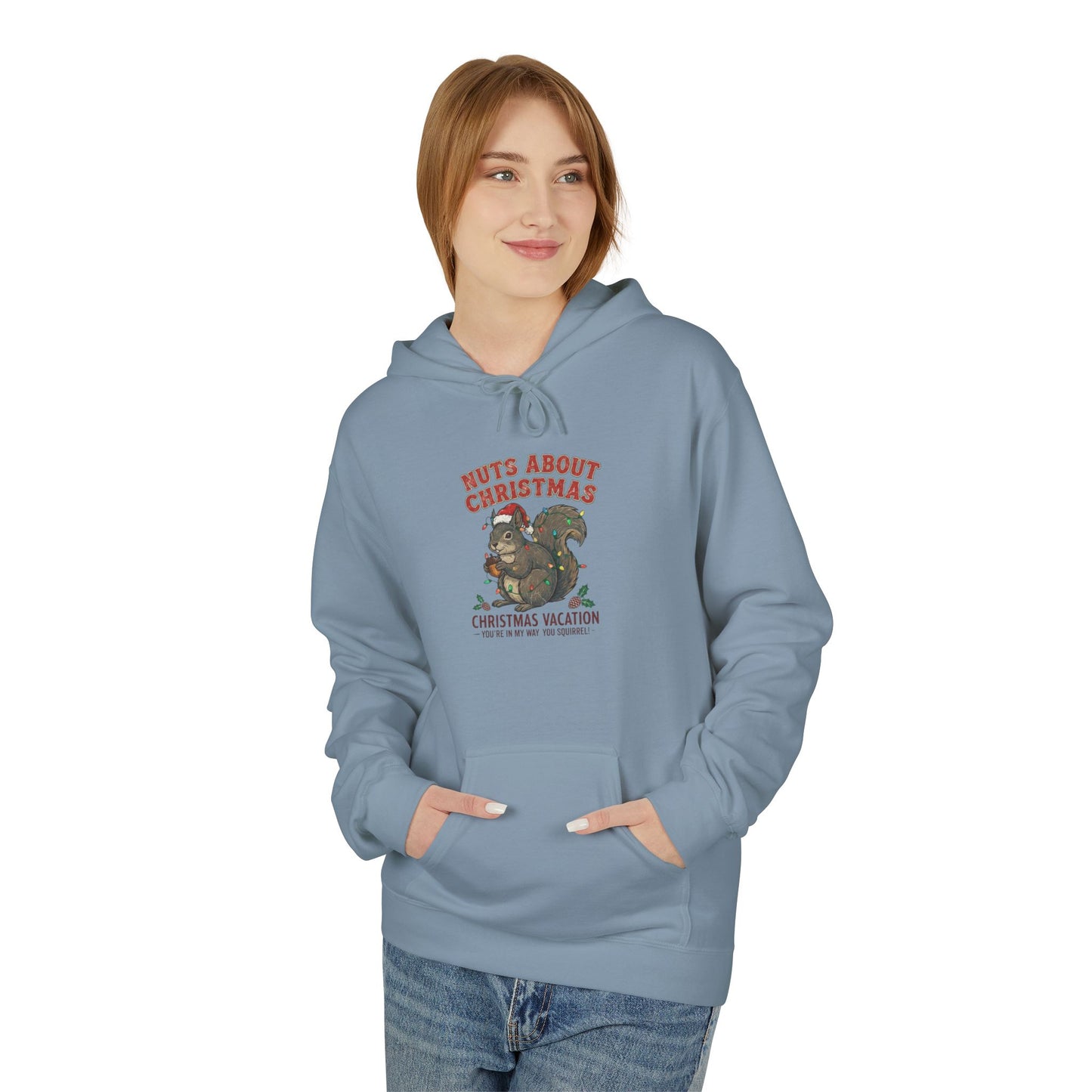 Christmas Vacation 'Nuts About Christmas' Hoodie - Retro Movie Holiday Sweatshirt