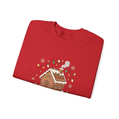 Holiday Gingerbread Sweatshirt — "Home for the Holidays" Crewneck