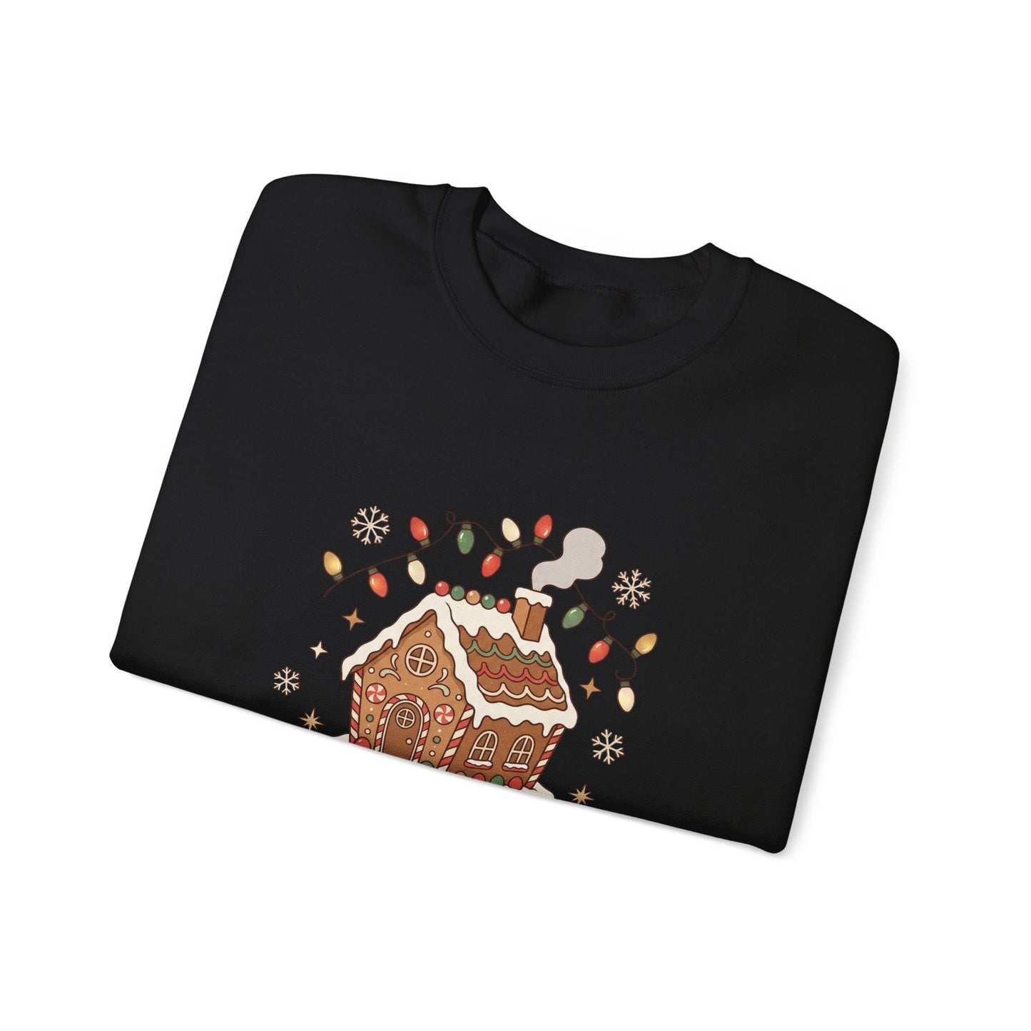 Holiday Gingerbread Sweatshirt — "Home for the Holidays" Crewneck