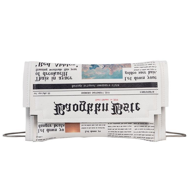 Ladies Bags News Letter Printing Female Bags European And American Fashion Envelopes