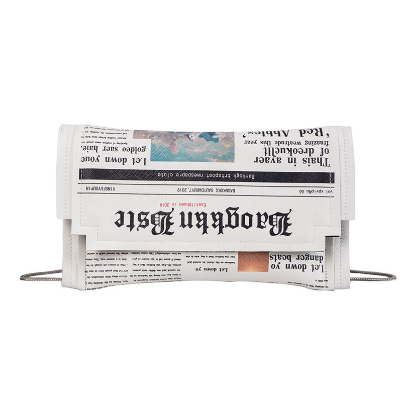 Ladies Bags News Letter Printing Female Bags European And American Fashion Envelopes