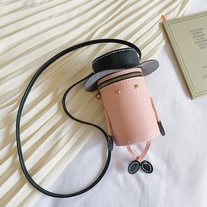 New Self-Made Diy Material Bag Woven Student Wild Shoulder Bag Ins Bag Diagonal Villain Bag