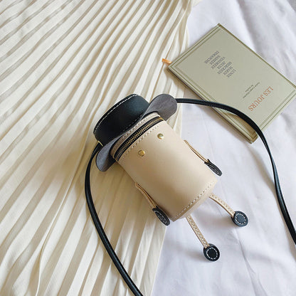 New Self-Made Diy Material Bag Woven Student Wild Shoulder Bag Ins Bag Diagonal Villain Bag