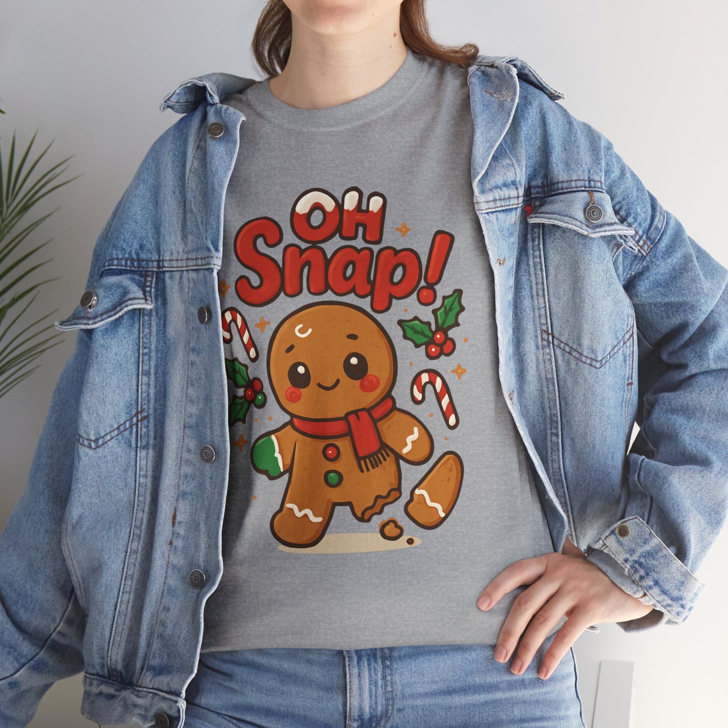 Gingerbread 'Oh Snap!' Holiday T-Shirt