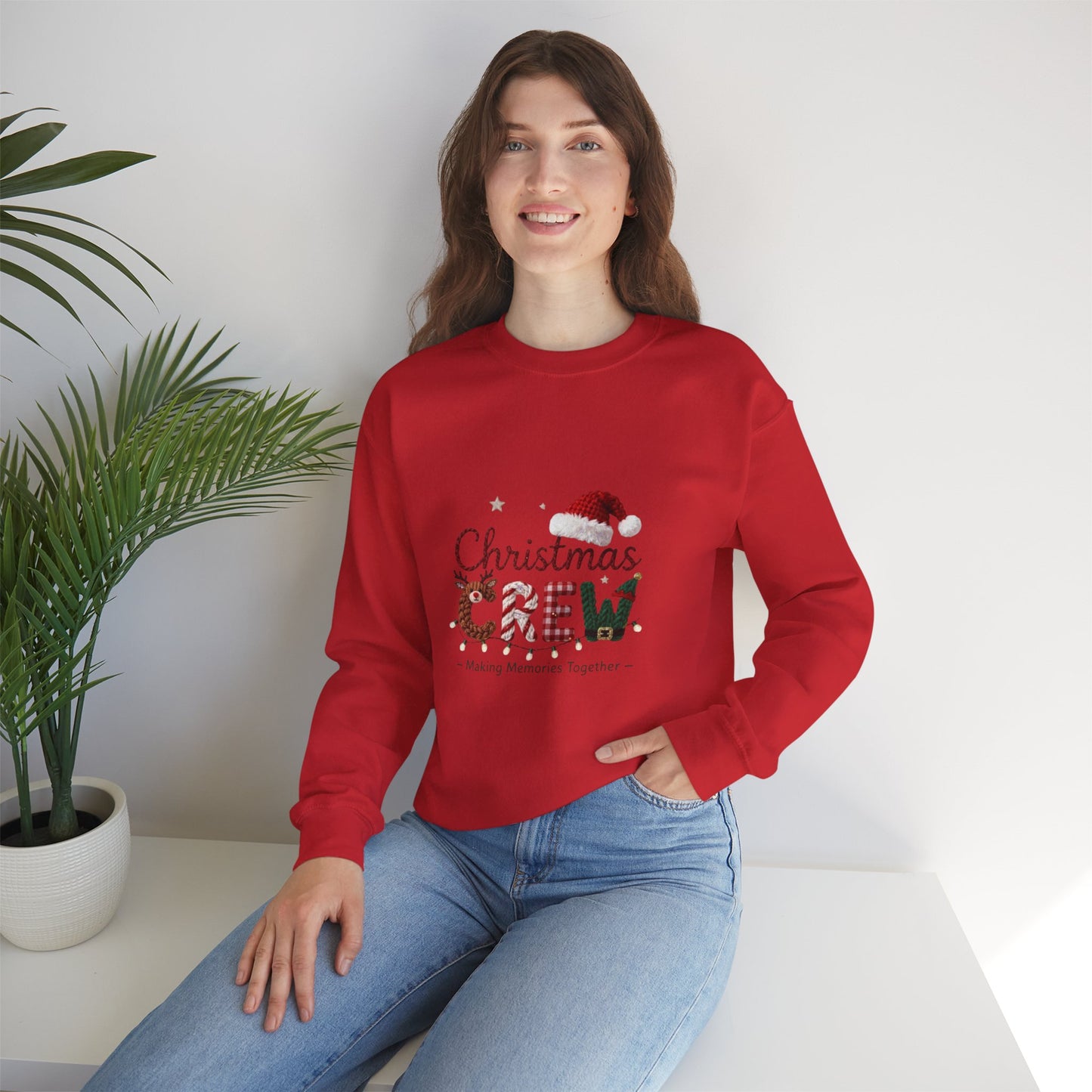 Christmas Crew Sweatshirt – 'Making Memories Together' Holiday Pullover