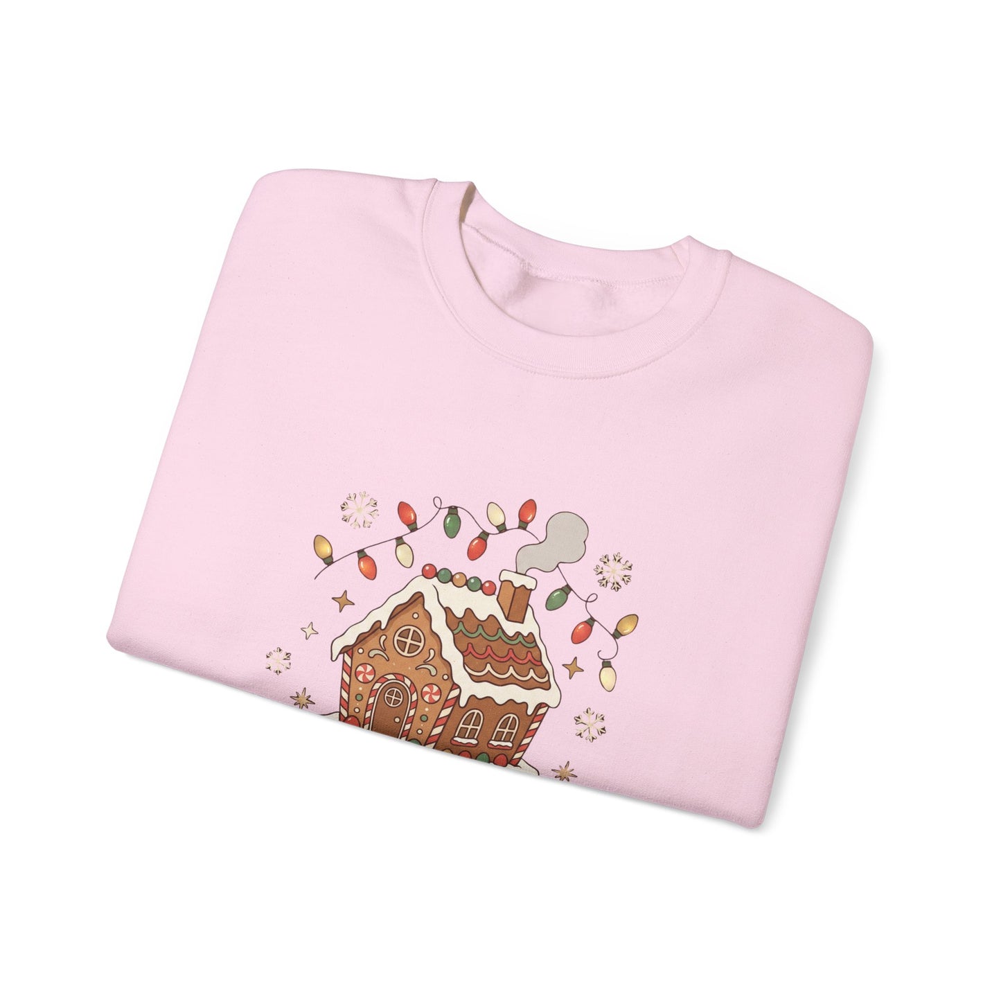 Holiday Gingerbread Sweatshirt — "Home for the Holidays" Crewneck