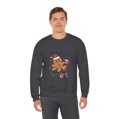 Gingerbread 'Overbaked & Over It' Holiday Crewneck Sweatshirt
