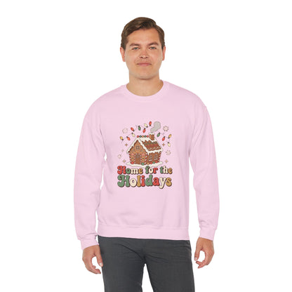 Holiday Gingerbread Sweatshirt — "Home for the Holidays" Crewneck