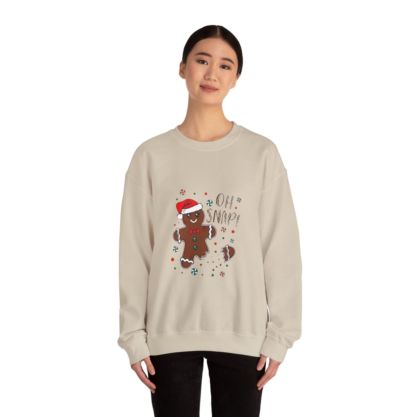 Gingerbread 'Oh Snap!' Sweatshirt – Funny Holiday Christmas Crewneck