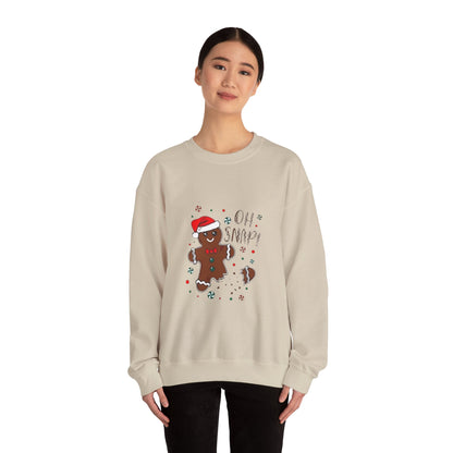 Gingerbread 'Oh Snap!' Sweatshirt – Funny Holiday Christmas Crewneck