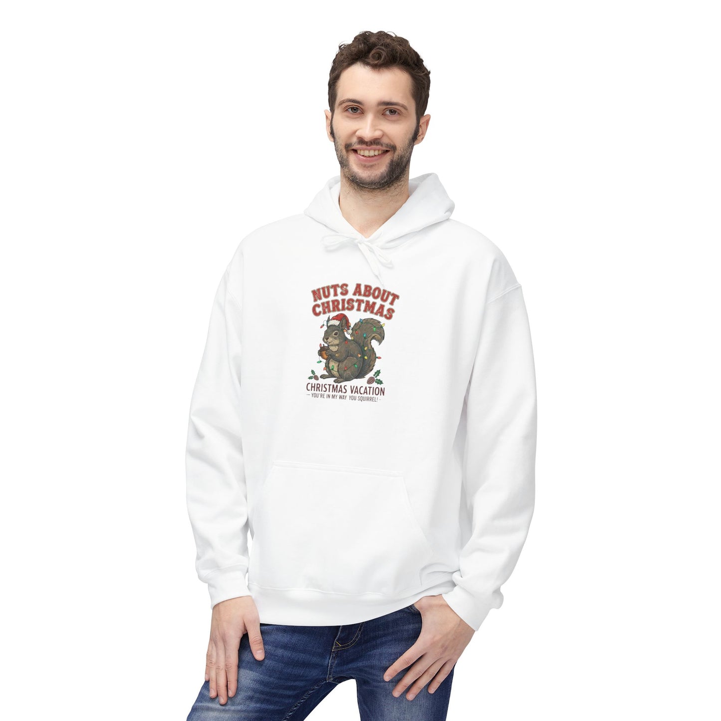 Christmas Vacation 'Nuts About Christmas' Hoodie - Retro Movie Holiday Sweatshirt