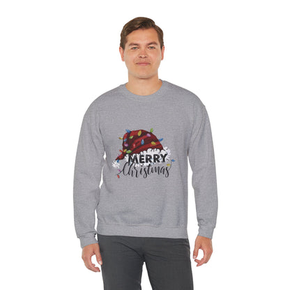 Merry Christmas Santa Hat Sweatshirt – Holiday Cozy Crewneck