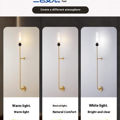 Copper Living Room And Bedside LED Wall Lamp