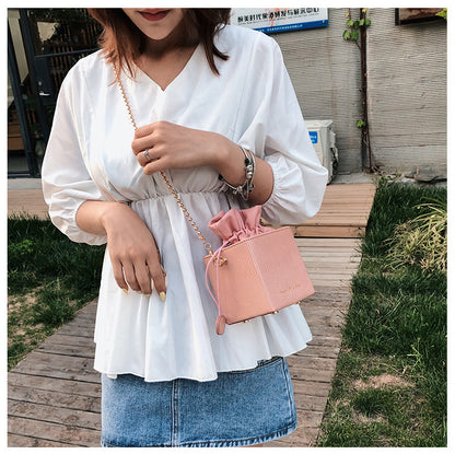 Women's bags new pumping bucket bag