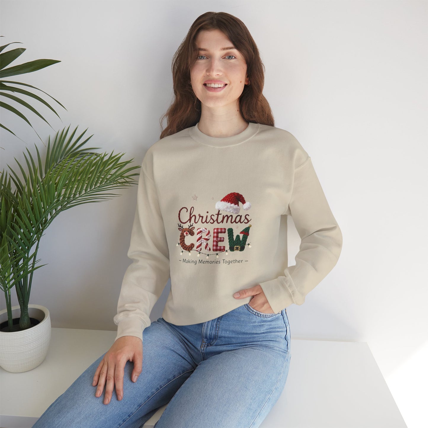 Christmas Crew Sweatshirt – 'Making Memories Together' Holiday Pullover