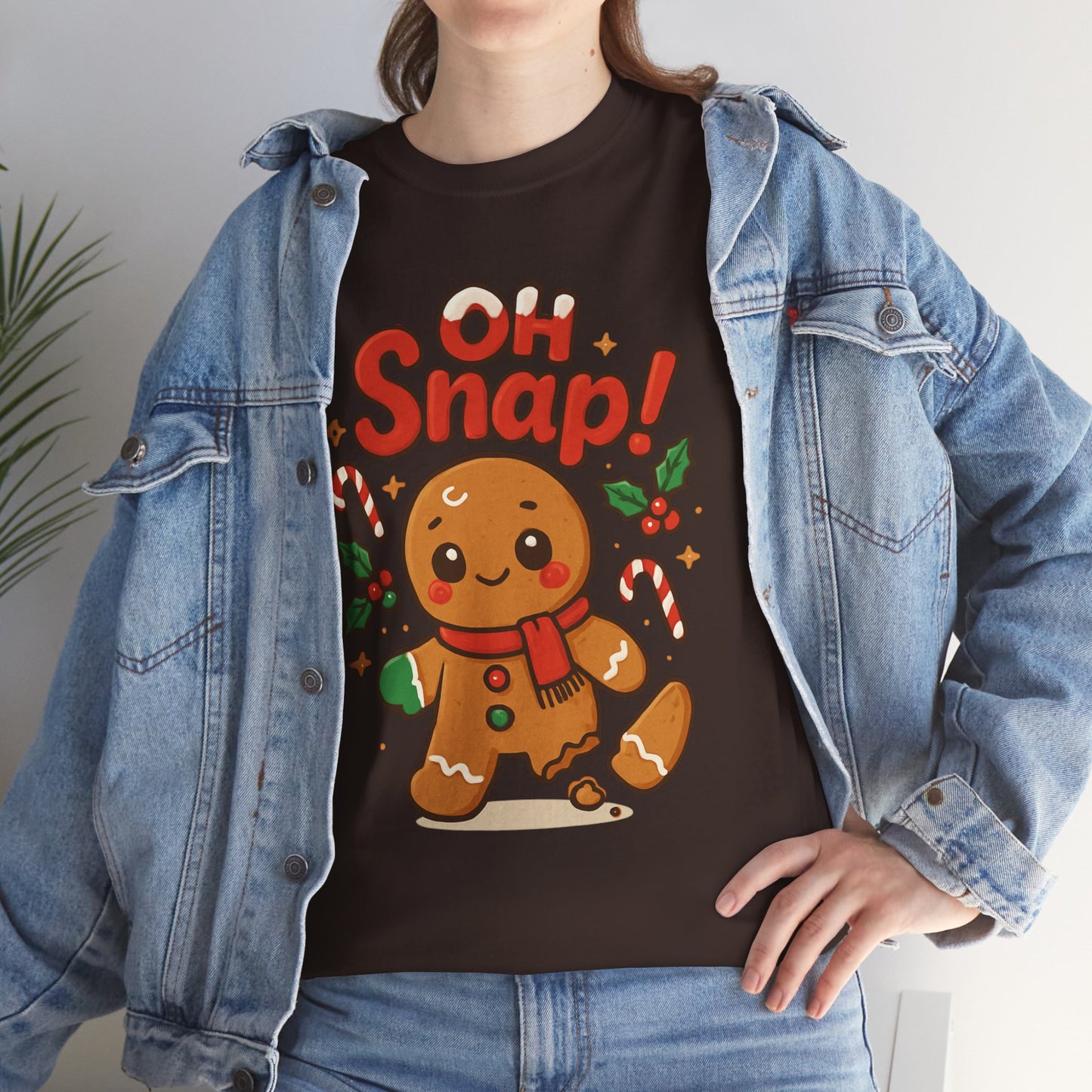 Gingerbread 'Oh Snap!' Holiday T-Shirt