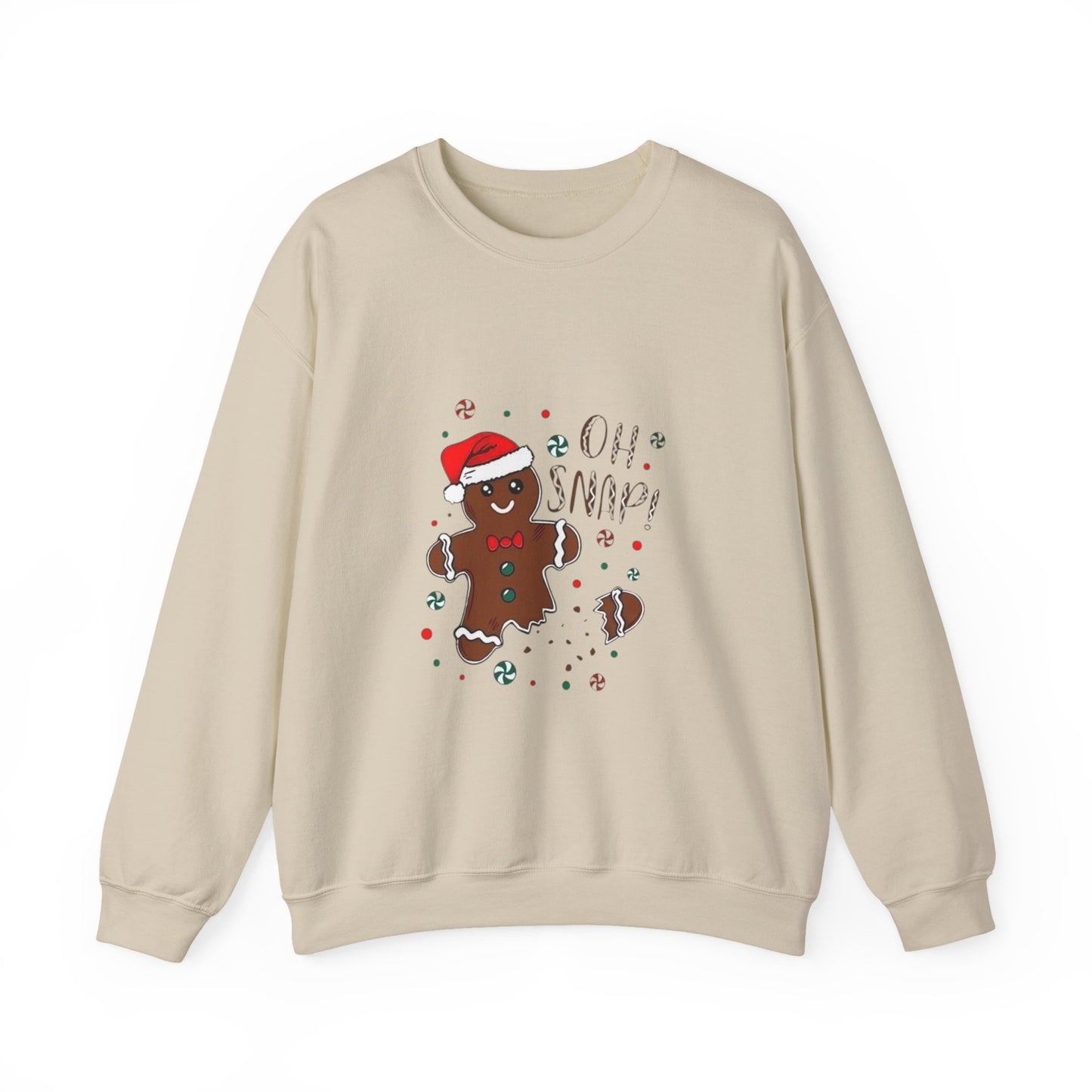 Gingerbread 'Oh Snap!' Sweatshirt – Funny Holiday Christmas Crewneck