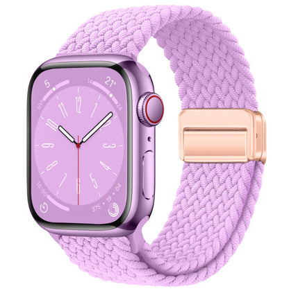 Magnetic Buckle Woven Loop Integrated Strap