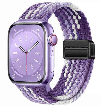 Magnetic Buckle Woven Loop Integrated Strap