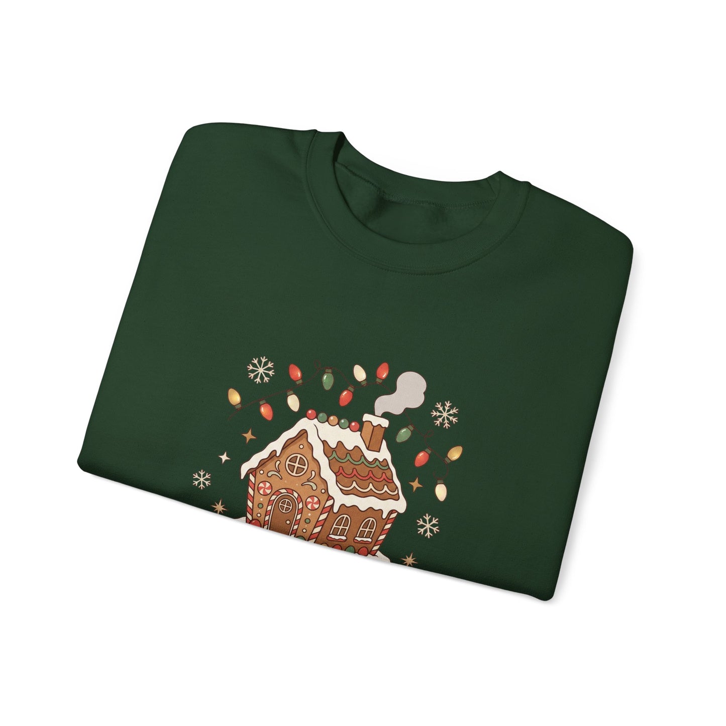 Holiday Gingerbread Sweatshirt — "Home for the Holidays" Crewneck