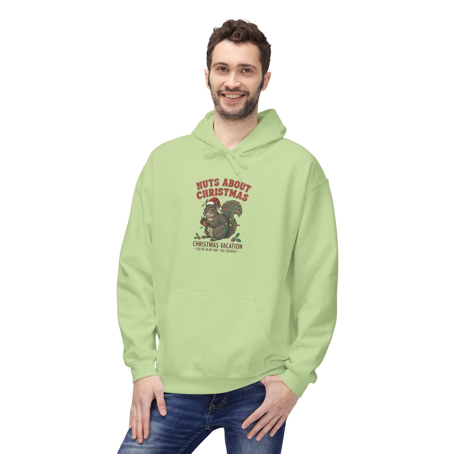 Christmas Vacation 'Nuts About Christmas' Hoodie - Retro Movie Holiday Sweatshirt