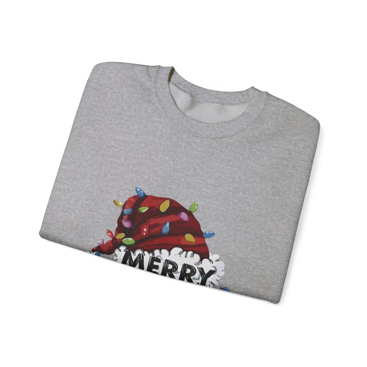 Merry Christmas Santa Hat Sweatshirt – Holiday Cozy Crewneck