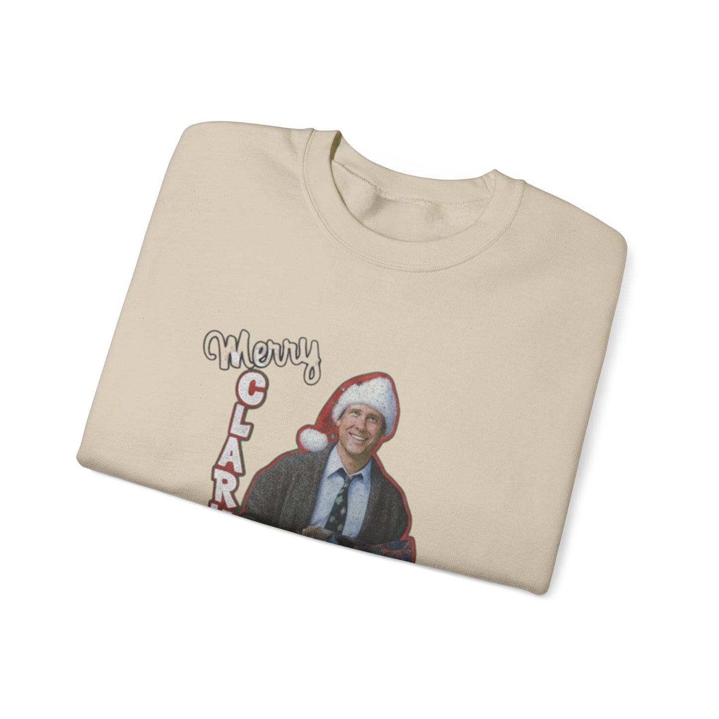 Christmas Crewneck Sweatshirt — 'Merry Clarkmas' Holiday Graphic