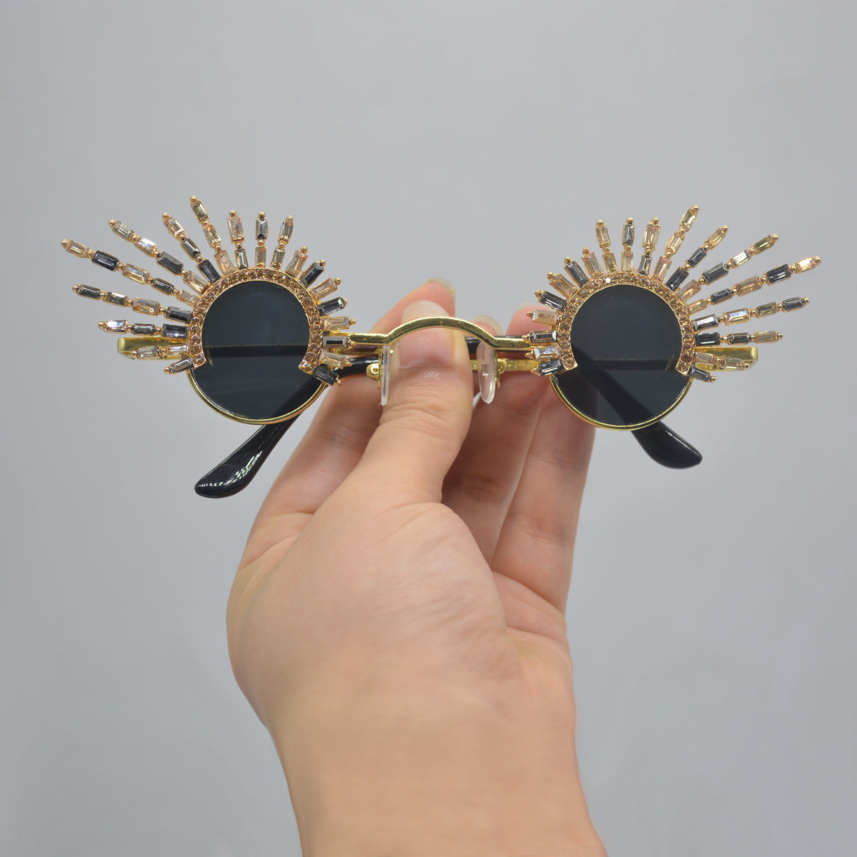 Retro Design Irregular Tassel Sunglasses