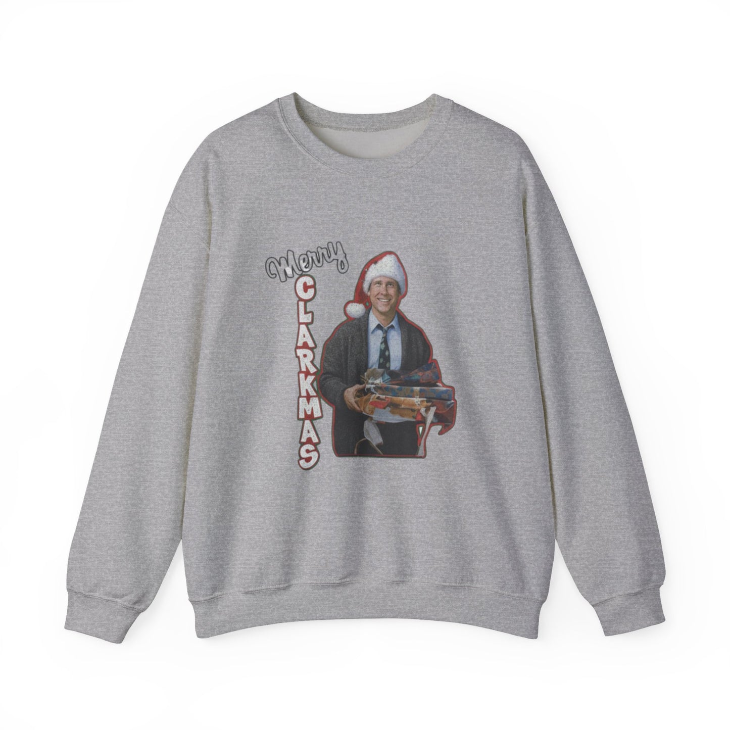 Christmas Crewneck Sweatshirt — 'Merry Clarkmas' Holiday Graphic