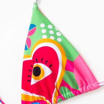 Women's Fashion Bandage Split Bikini