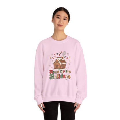 Holiday Gingerbread Sweatshirt — "Home for the Holidays" Crewneck
