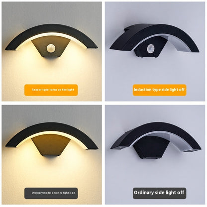 Led Human Body Induction Outdoor Rain Wall Lamp