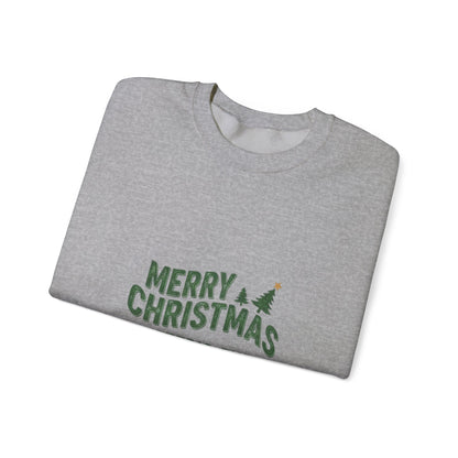 Christmas Sweatshirt - "Merry Christmas Shitter's Full" Funny Holiday Crewneck