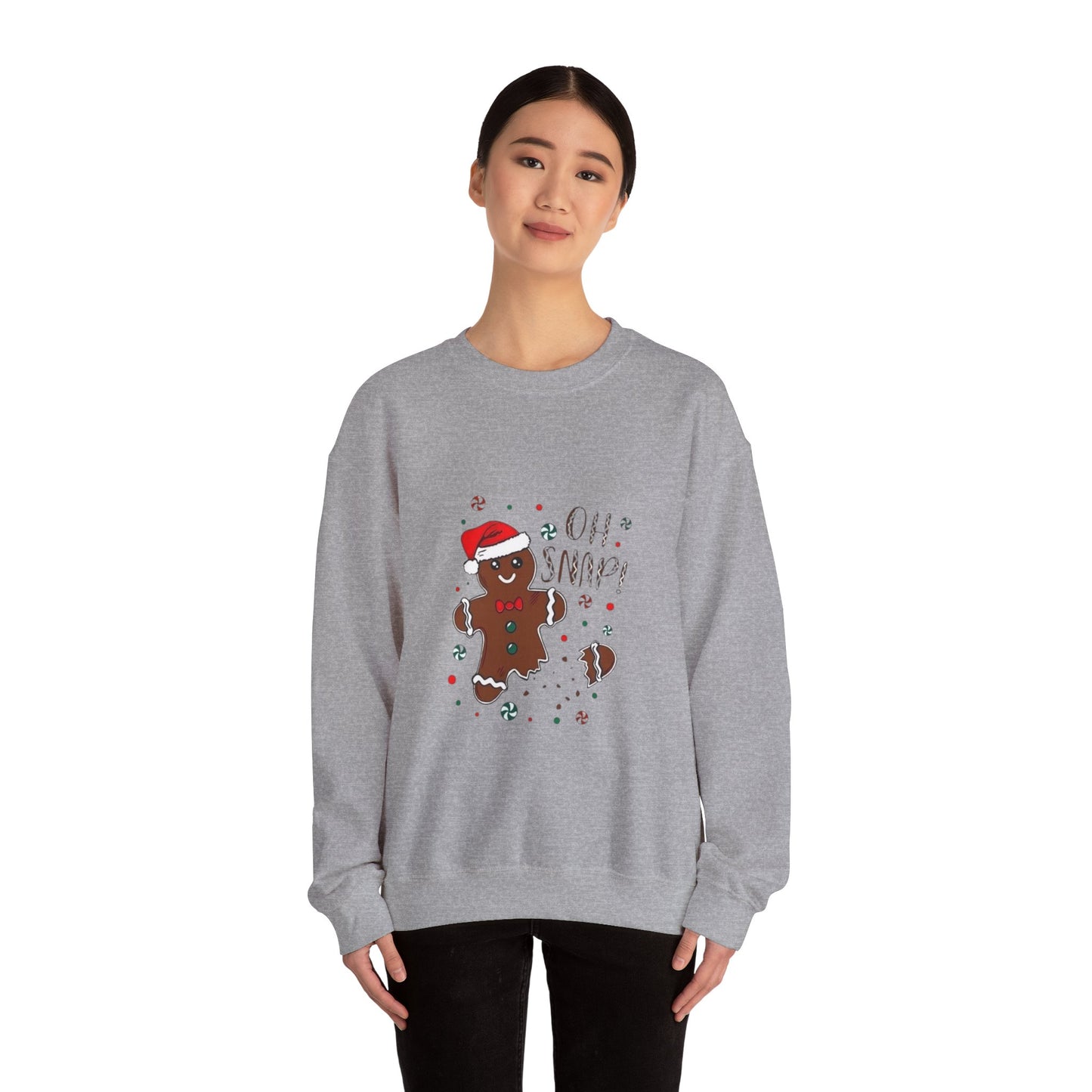 Gingerbread 'Oh Snap!' Sweatshirt – Funny Holiday Christmas Crewneck