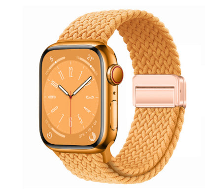 Magnetic Buckle Woven Loop Integrated Strap