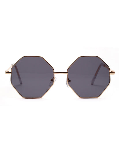 Diamond Polygon Color Clear Lens Sunglasses