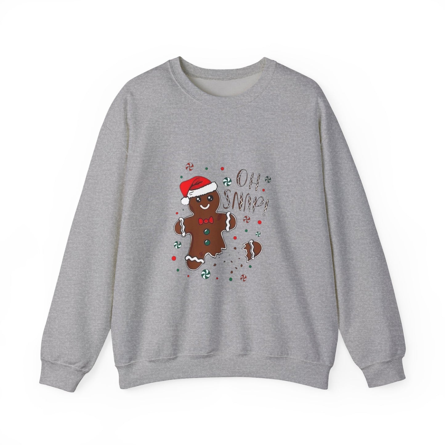 Gingerbread 'Oh Snap!' Sweatshirt – Funny Holiday Christmas Crewneck