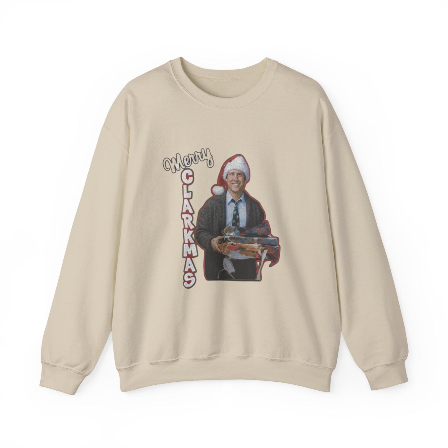 Christmas Crewneck Sweatshirt — 'Merry Clarkmas' Holiday Graphic