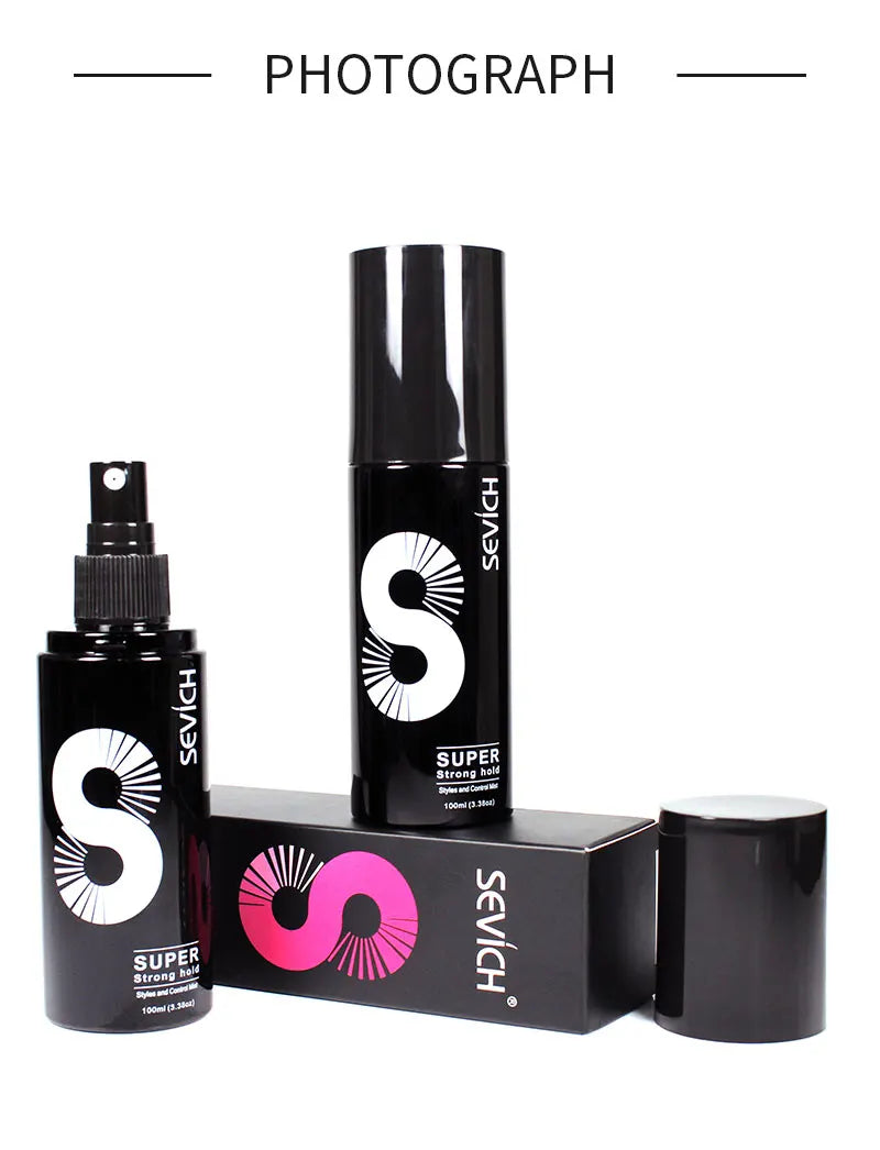 Sevich Hair Hold Spray Water Applicator for Styling Working Hair Building Fibers Hairdresser Water Hair Fixing Spray 100ML
