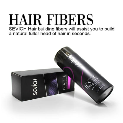Sevich 25g Hair Fiber Instant Hair Growth Keratin Hair Building Fibers Powder Applicator Comb Extension Hair In Second 10 Color