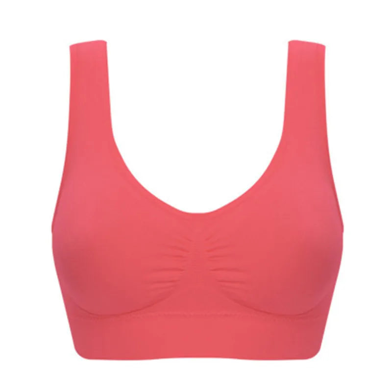 Sexy women push up  BREAST   bra big size backless  bras plus size wireless brassiere breathable seamless bra 1pcs wfws01